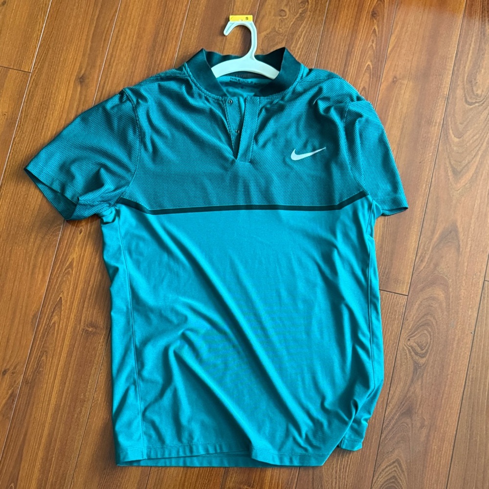 Nike Men's Teal Polo Shirt